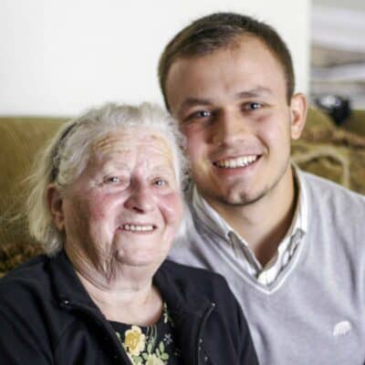 Maria and her grandson